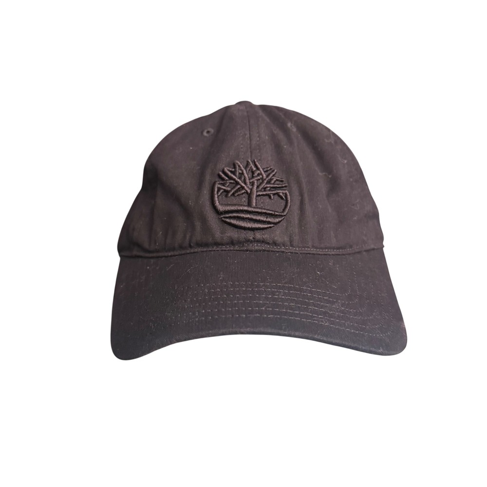 Timberland Black Tonal Embroidered Tree Logo Snapback Cap Hat Men's OSFA‎